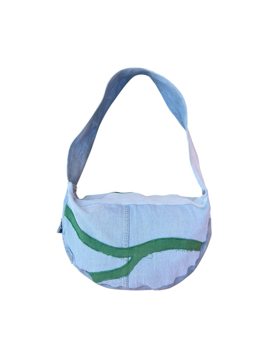 GIOF denim shoulder bag
